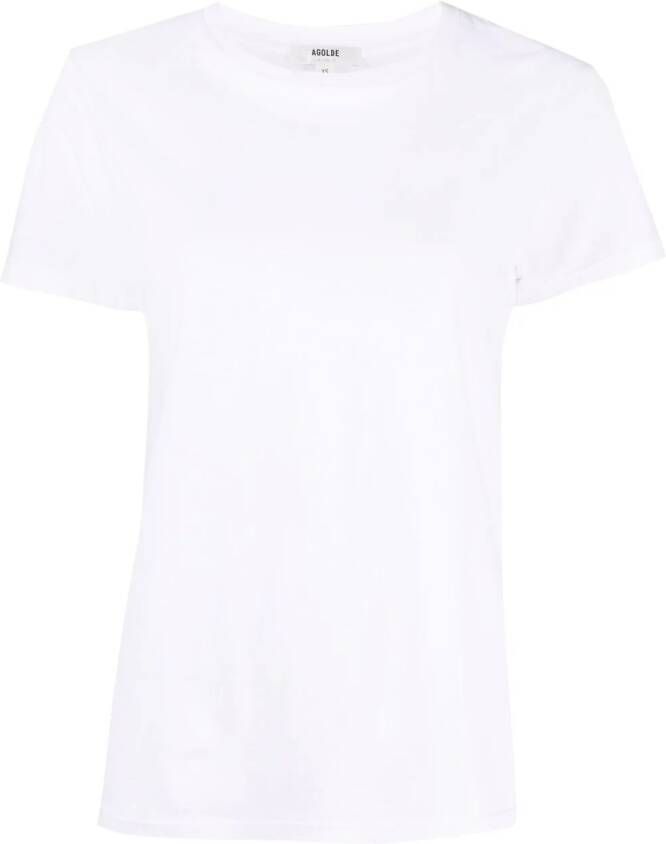 AGOLDE T-shirt met ronde hals Wit