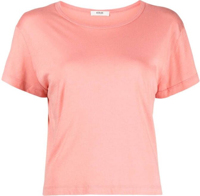 AGOLDE T-shirt met verlaagde schouders Roze