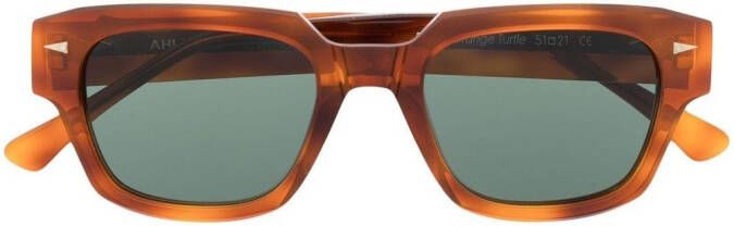 Ahlem Zonnebril met schildpadschild design Bruin