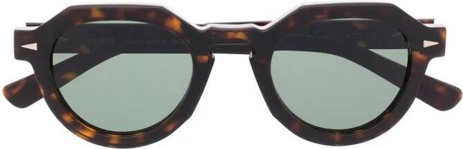 Ahlem Zonnebril met schildpadschild design Bruin