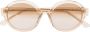 Ahlem Zonnebril met vierkant montuur Beige - Thumbnail 1