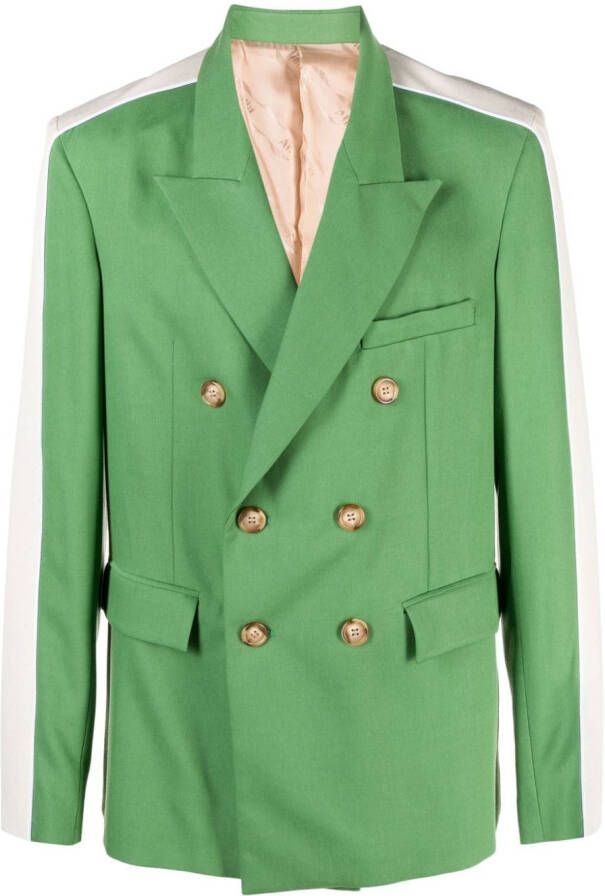 Ahluwalia Blazer met dubbele rij knopen Groen