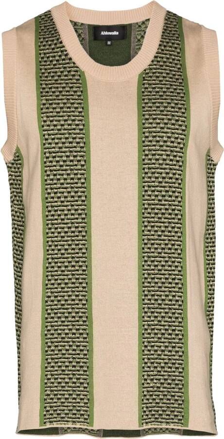 Ahluwalia Gestreept hemd Beige