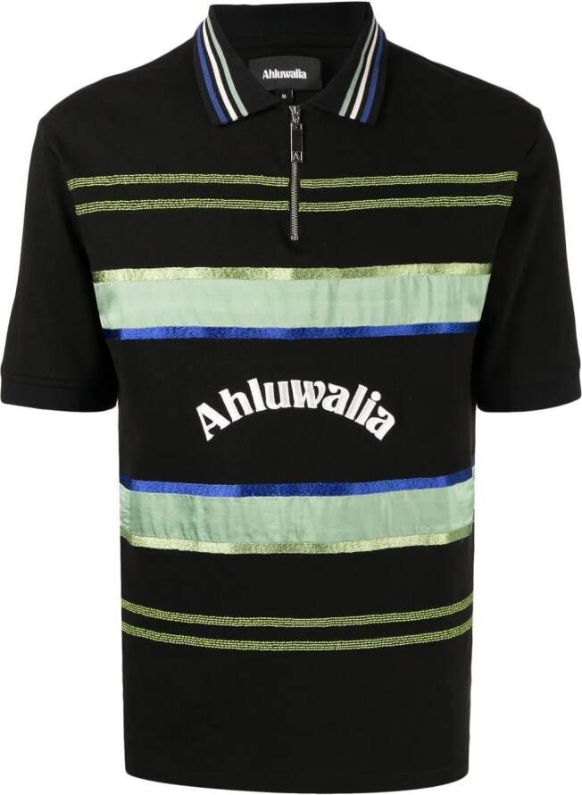 Ahluwalia Poloshirt met logoprint Zwart
