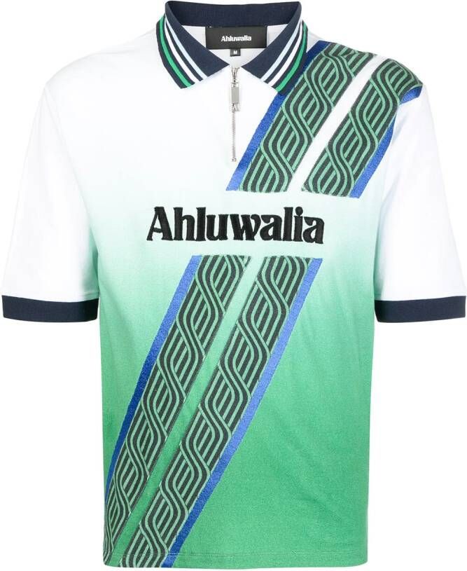 Ahluwalia Poloshirt van biologisch katoen Groen