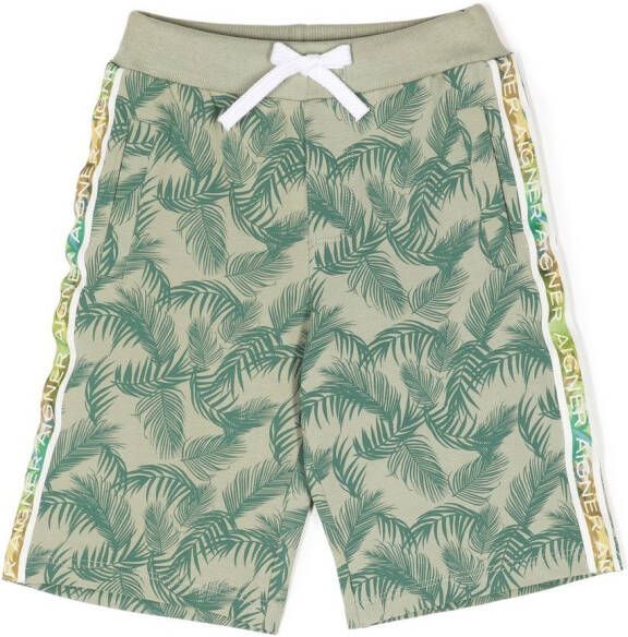 Aigner Kids Shorts met print Groen