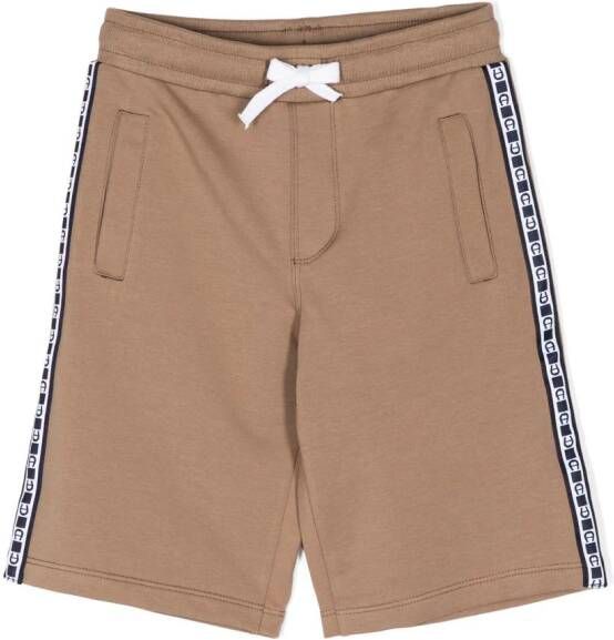 Aigner Kids Katoenen bermuda shorts Bruin