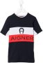 Aigner Kids T-shirt met logoprint Blauw - Thumbnail 1