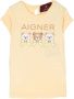 Aigner Kids T-shirt met logoprint Wit - Thumbnail 1