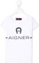 Aigner Kids T-shirt met logoprint Wit - Thumbnail 1