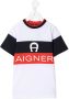 Aigner Kids T-shirt met logostreep Wit - Thumbnail 1