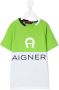 Aigner Kids Tweekleurig T-shirt Groen - Thumbnail 1