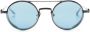 Akoni Zonnebril met rond montuur Blauw - Thumbnail 1