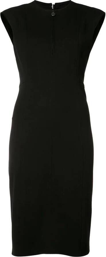 Akris Punto zipped neck dress dames Spandex Elastane Viscose polyamide 10 Zwart