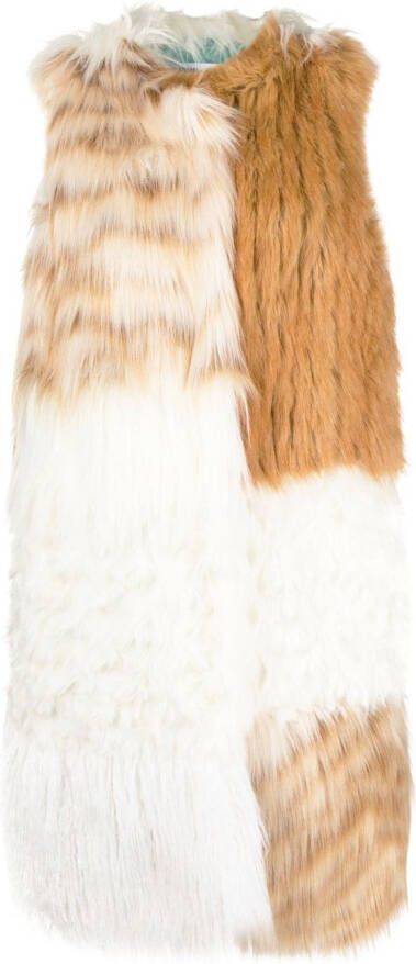 ALABAMA MUSE Oversized gilet Beige
