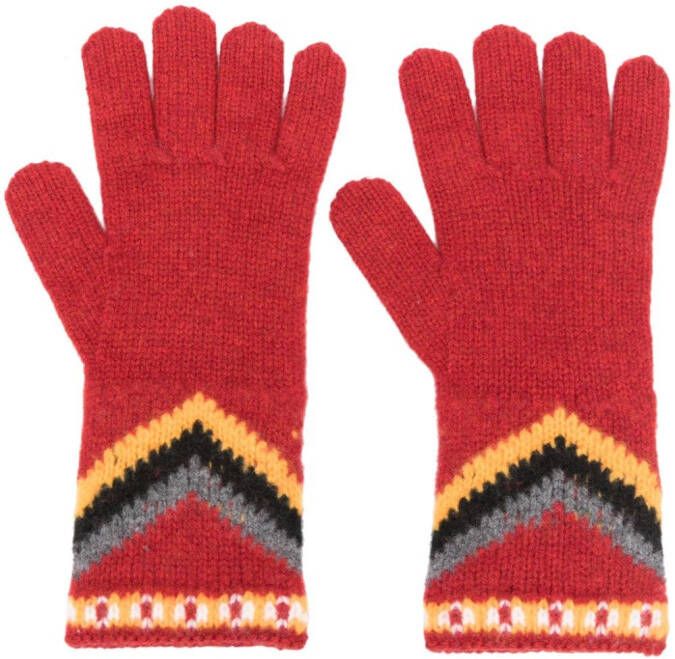 Alanui Wollen handschoenen Rood