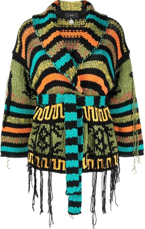 Alanui Gestreept vest Groen