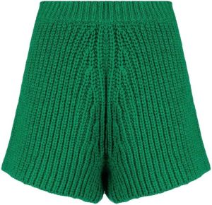 Alanui Grofgebreide shorts Groen