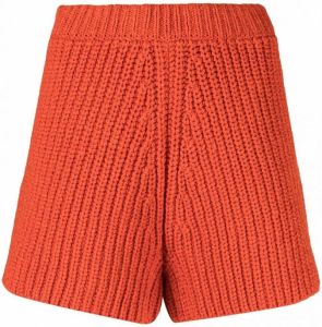 Alanui Grofgebreide shorts Oranje
