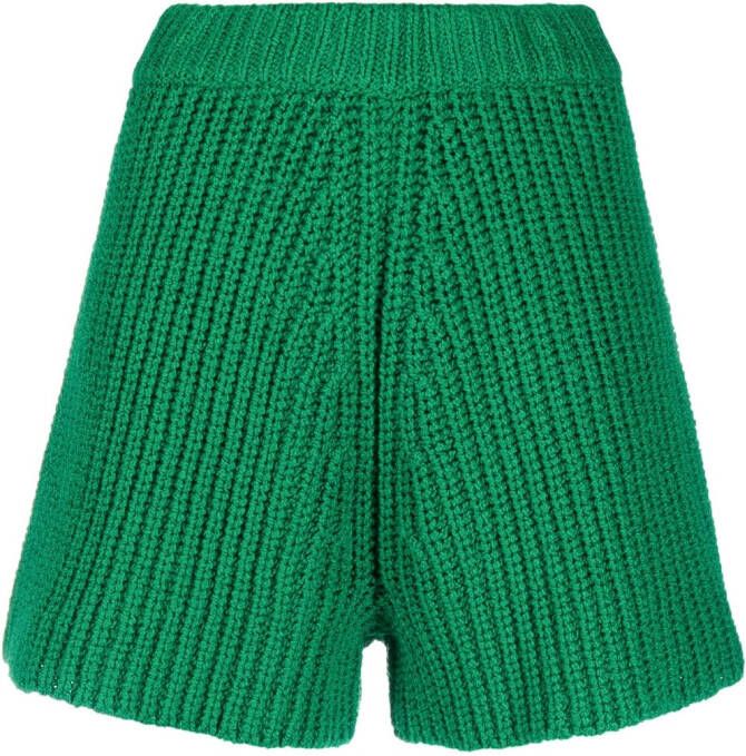 Alanui High waist shorts Groen