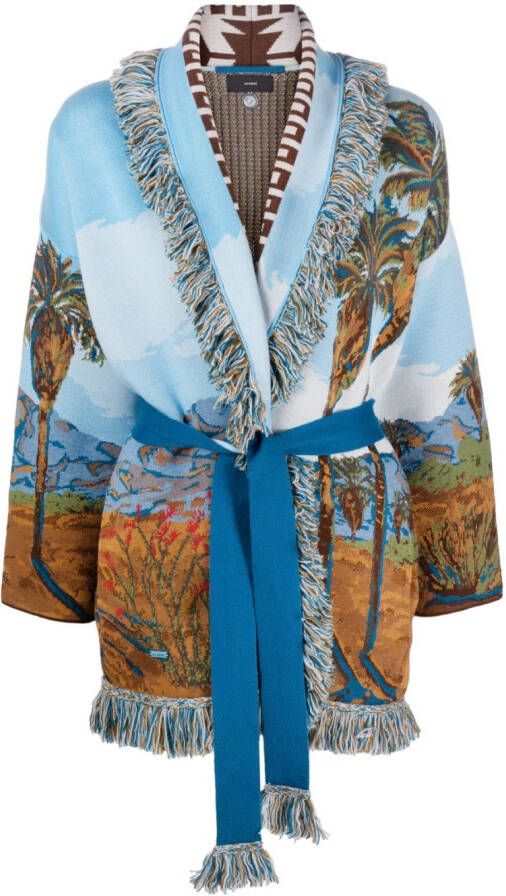 Alanui Intarsia vest Blauw