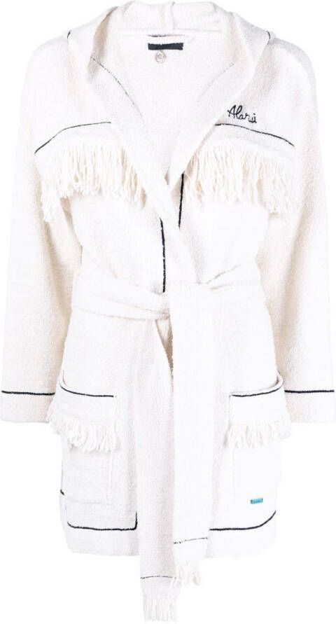 Alanui Vest met capuchon Wit