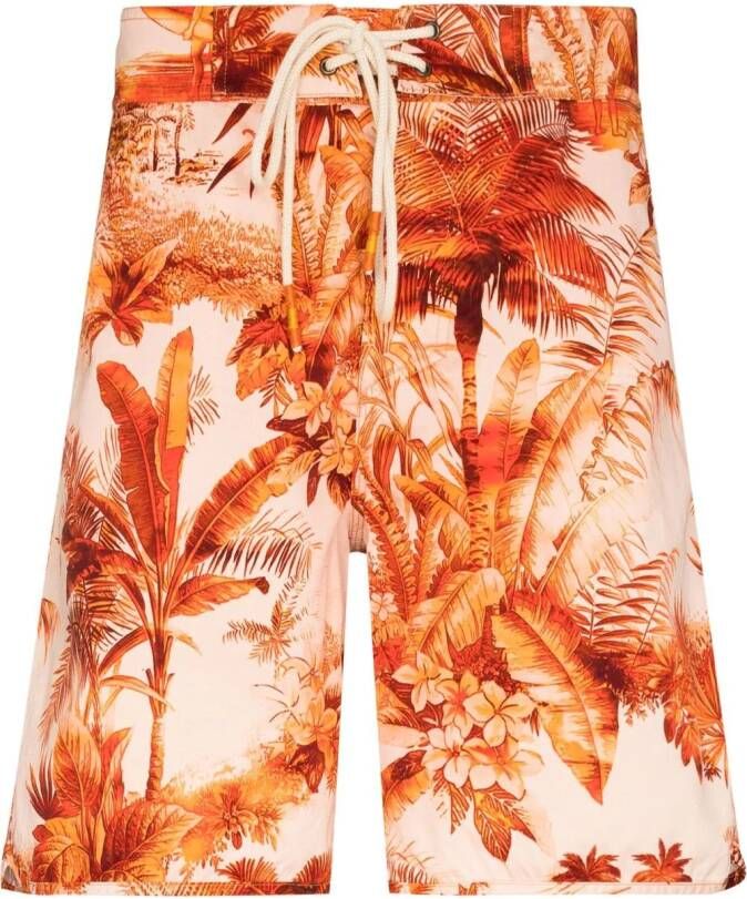 Alanui Zwembroek met print Oranje
