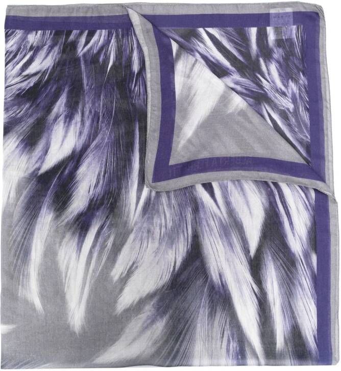 Alberta Ferretti Sjaal met print Grijs