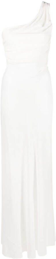 Alberta Ferretti Asymmetrische avondjurk Wit