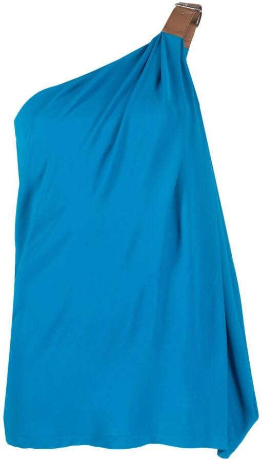 Alberta Ferretti Asymmetrische top Blauw