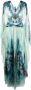 Alberta Ferretti Avondjurk met print Blauw - Thumbnail 1