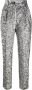 Alberta Ferretti Broek met bloemenprint Zilver - Thumbnail 1