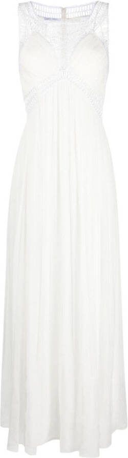 Alberta Ferretti Zijden maxi-jurk Wit
