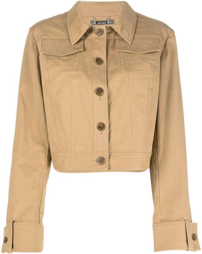Alberta Ferretti Cropped jack Beige