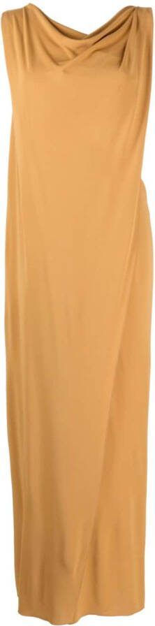 Alberta Ferretti Gedrapeerde mini-jurk Beige
