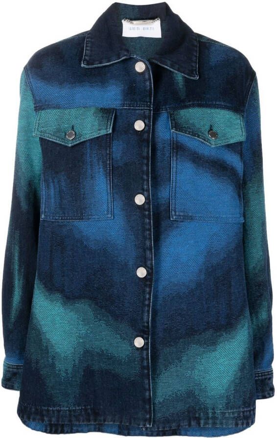 Alberta Ferretti Denim jack Blauw