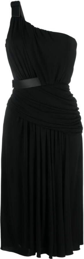 Alberta Ferretti Flared midi-jurk Zwart