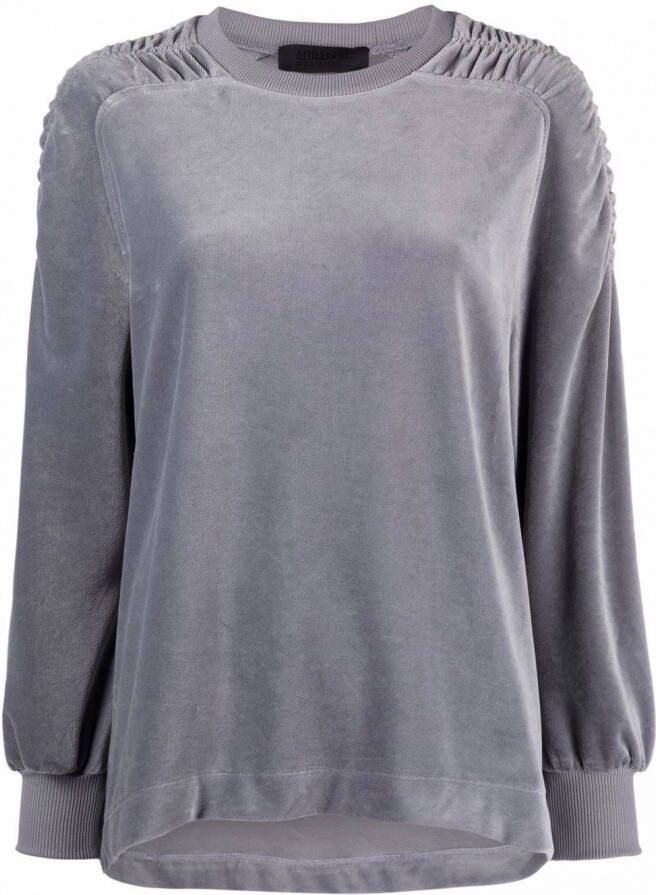 Alberta Ferretti Fluwelen sweater Grijs
