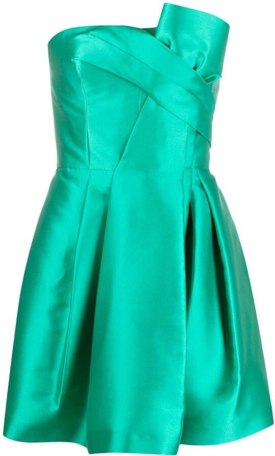 Alberta Ferretti Strapless mini-jurk Groen