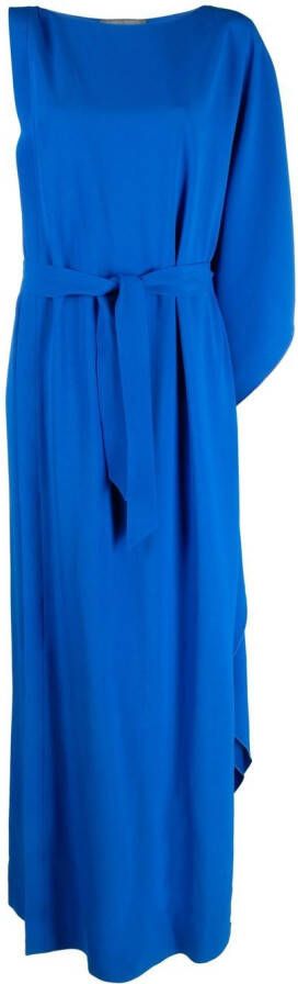 Alberta Ferretti Gedrapeerde jurk Blauw
