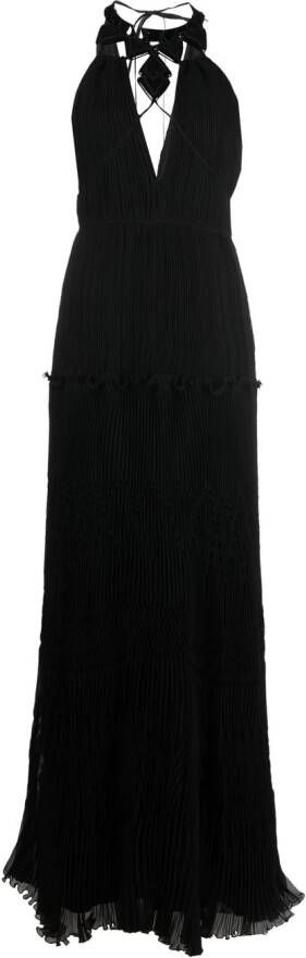 Alberta Ferretti Geplooide jurk Zwart