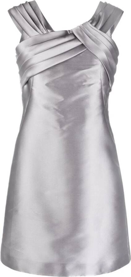 Alberta Ferretti Geplooide mini-jurk Grijs