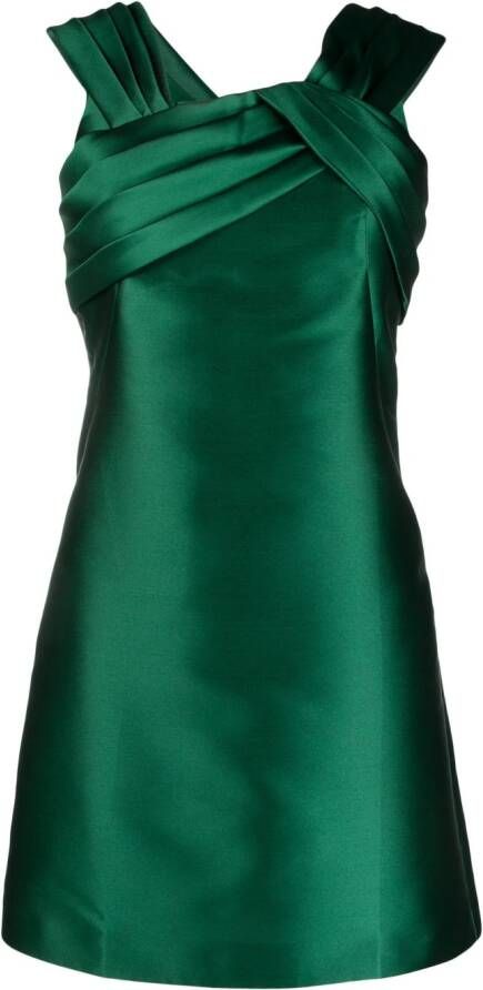 Alberta Ferretti Geplooide mini-jurk Groen