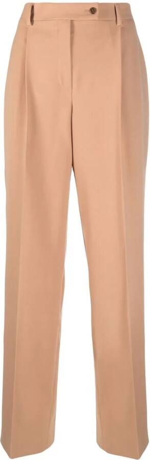 Alberta Ferretti High waist broek Beige