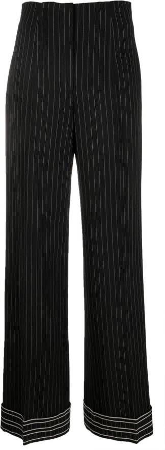 Alberta Ferretti High waist broek Zwart