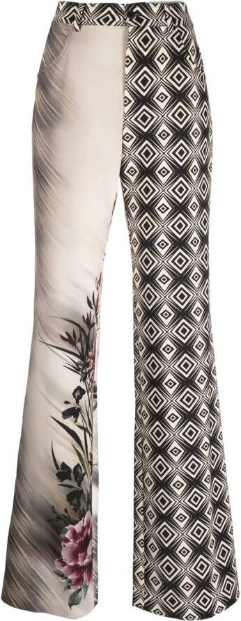 Alberta Ferretti High waist broek Zwart