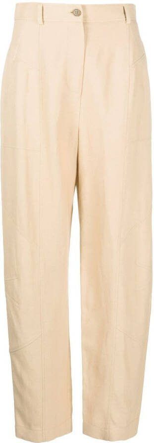 Alberta Ferretti High waist pantalon Beige