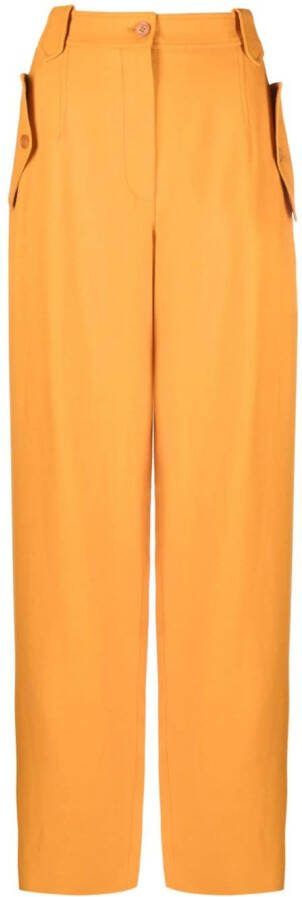 Alberta Ferretti High waist broek Oranje