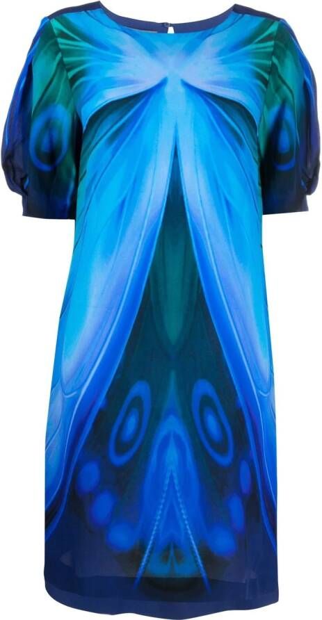 Alberta Ferretti Jurk met korte mouwen Blauw