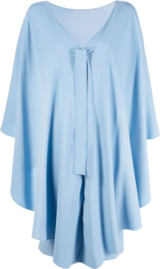 Alberta Ferretti Jurk met strikdetail Blauw